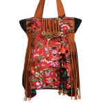 Handcrafted Chinese Miao Ethnic Package Tote Bag Embroidery Shoulder Bag