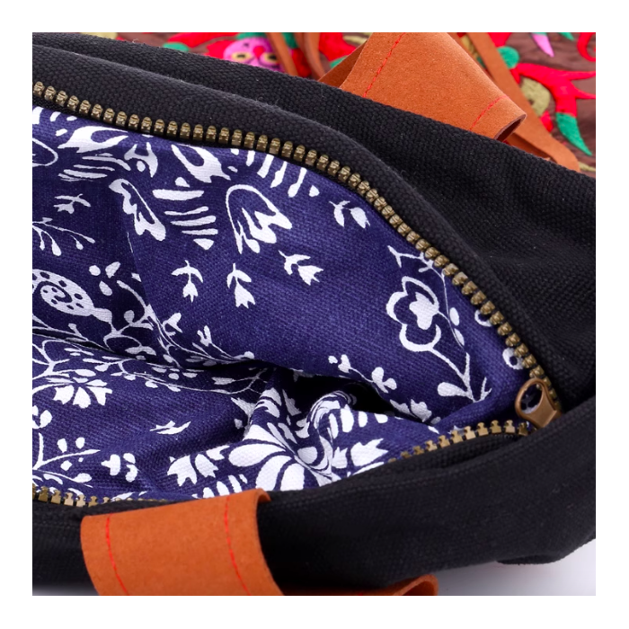 Handcrafted Chinese Miao Ethnic Package Tote Bag Embroidery Shoulder Bag