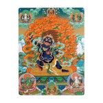 Mooras Mahakala Blessing | Tibetan Thangka Metal Sign
