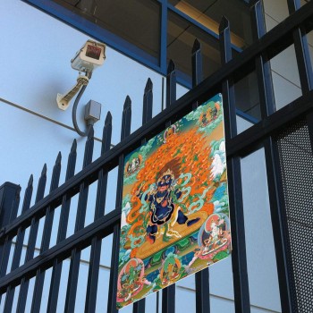 Mooras Mahakala Blessing | Tibetan Thangka Metal Sign