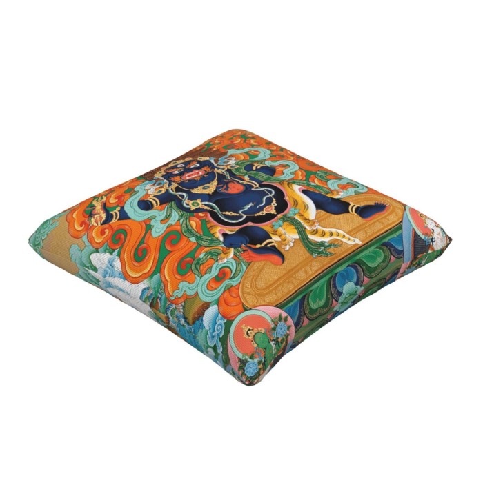 Mooras Tibetan Thangka Buddha Mahakala Cushion Cover