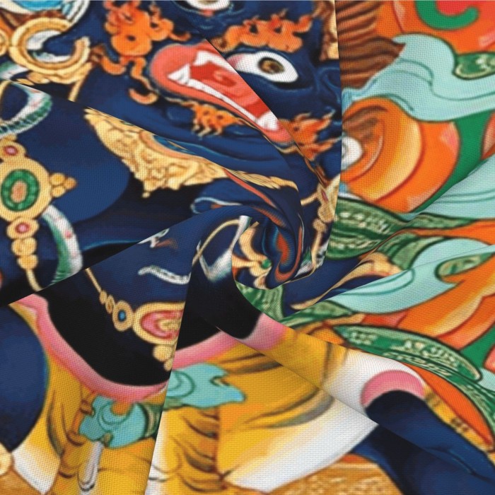 Mooras Tibetan Thangka Buddha Mahakala Cushion Cover