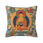 Mooras Tibetan Thangka Thousand Buddha Cushion Cover