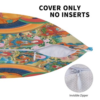 Mooras Tibetan Thangka Thousand Buddha Cushion Cover