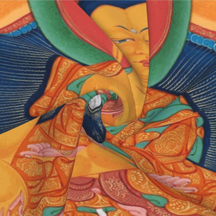 Mooras Tibetan Thangka Thousand Buddha Cushion Cover