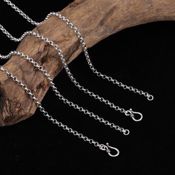 Zakiram (Zha Ji La Mu) Sterling Silver Tibetan Buddhist Pendant Necklace