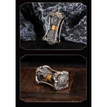 Boutique Sterling Silver Tibetan Buddhist Zakiram Pendant | Past and Present Life