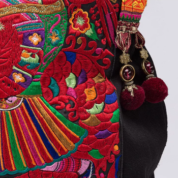 Miao Le - Handcrafted Vintage EthnicTote Bag Embroidery Package Canvas Bag