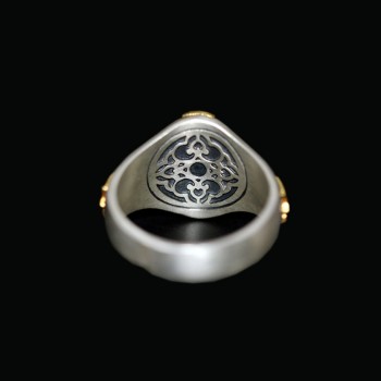 Boutique Ethnic Handcrafted Sterling Silver Tibetan Buddhist Zakiram Ring