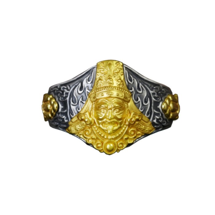 Boutique Ethnic Handcrafted Sterling Silver Tibetan Buddhist Zakiram Ring