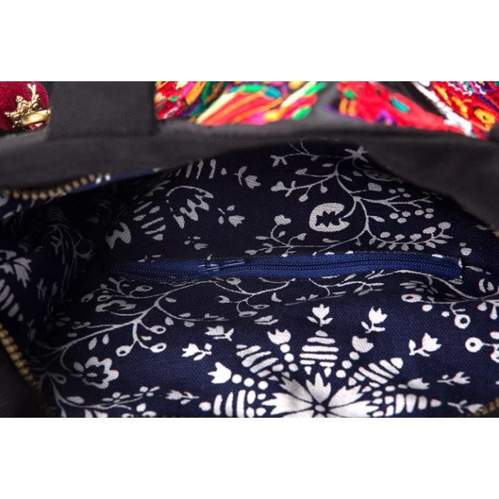 Miao Le - Handcrafted Vintage EthnicTote Bag Embroidery Package Canvas Bag