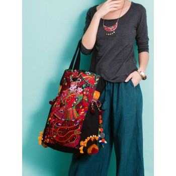 Miao Le - Handcrafted Vintage EthnicTote Bag Embroidery Package Canvas Bag