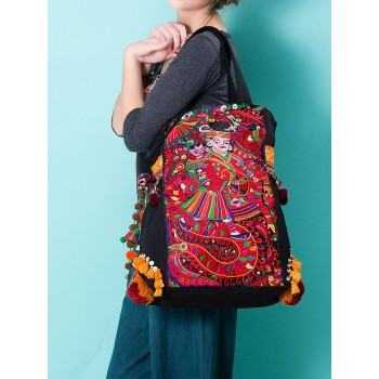 Miao Le - Handcrafted Vintage EthnicTote Bag Embroidery Package Canvas Bag