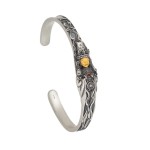Vintage Zakiram Tibetan Buddhist Sterling Silver Bracelet