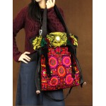 Lian Xiu - Handcrafted Vintage Ethnic Tote Bag Embroidery Canvas Bag