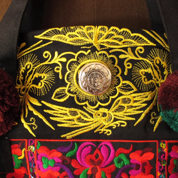 Lian Xiu - Handcrafted Vintage Ethnic Tote Bag Embroidery Canvas Bag
