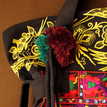 Lian Xiu - Handcrafted Vintage Ethnic Tote Bag Embroidery Canvas Bag