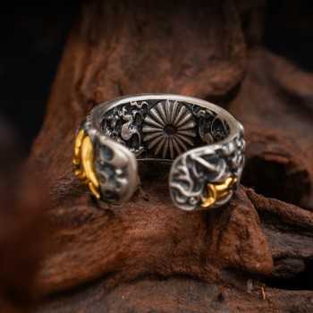 Boutique Hand-carved Mahakala Tibetan Silver Ring