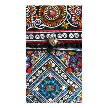 Blue Stars - Handcrafted Vintage Ethnic Tote Bag Embroidery Canvas Bag