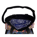 Blue Stars - Handcrafted Vintage Ethnic Tote Bag Embroidery Canvas Bag