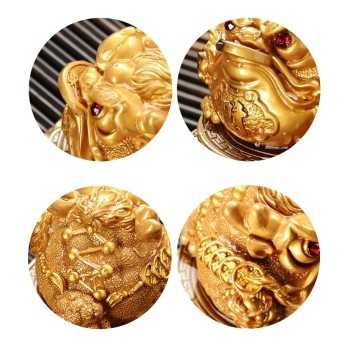 Mooras Chinese Style Fortunes Tea Pet Spinning Golden Toad