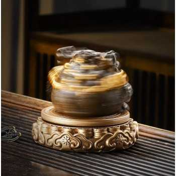 Mooras Chinese Style Fortunes Tea Pet Spinning Golden Toad