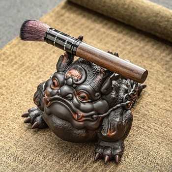 Mooras Hand-carved Fortune Tea Pet Tyrannosaurus Toad