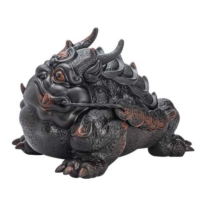 Mooras Hand-carved Fortune Tea Pet Tyrannosaurus Toad