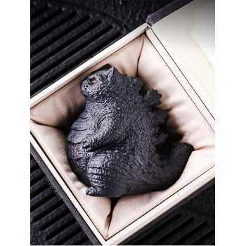 Mooras Hand-carved Color-changing Meowzilla Tea Pet