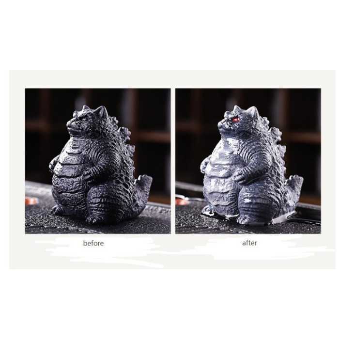 Mooras Hand-carved Color-changing Meowzilla Tea Pet
