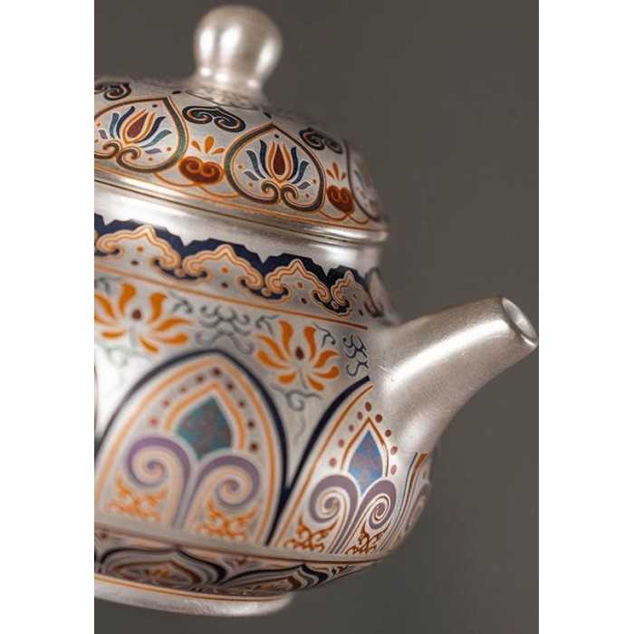 Designer Handmade Dentin Silver-Plated Ceramic Tea Set Gift