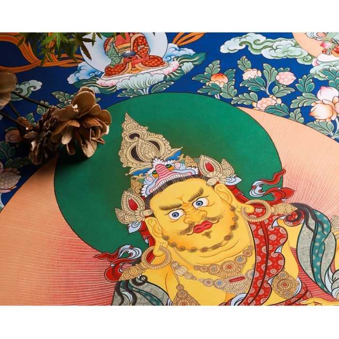 Tibetan Buddhist Mahakala Picture Frame Wall Decor 12x9