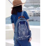 Owl - Hand-painted Ethnic Backpack