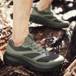 Outdoor Casual Shoes Walking Shoes Breathable Waterproof Anti-slip Lightweight Running Shoes Green