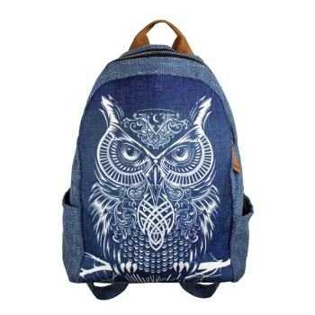 Owl - Hand-painted Ethnic Backpack