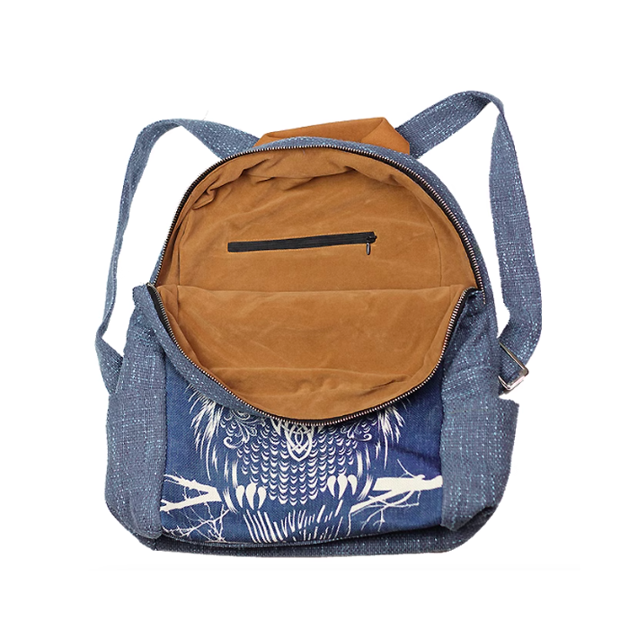 Owl - Hand-painted Ethnic Backpack