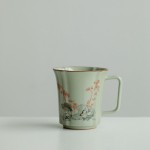 Ru Kiln–Inspired Ceramic Retro Coffee Cup (290 ml)
