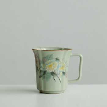 Ru Kiln–Inspired Ceramic Retro Coffee Cup (290 ml)
