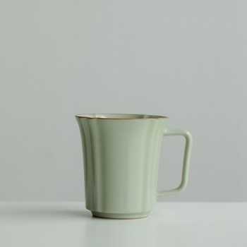 Ru Kiln–Inspired Ceramic Retro Coffee Cup (290 ml)