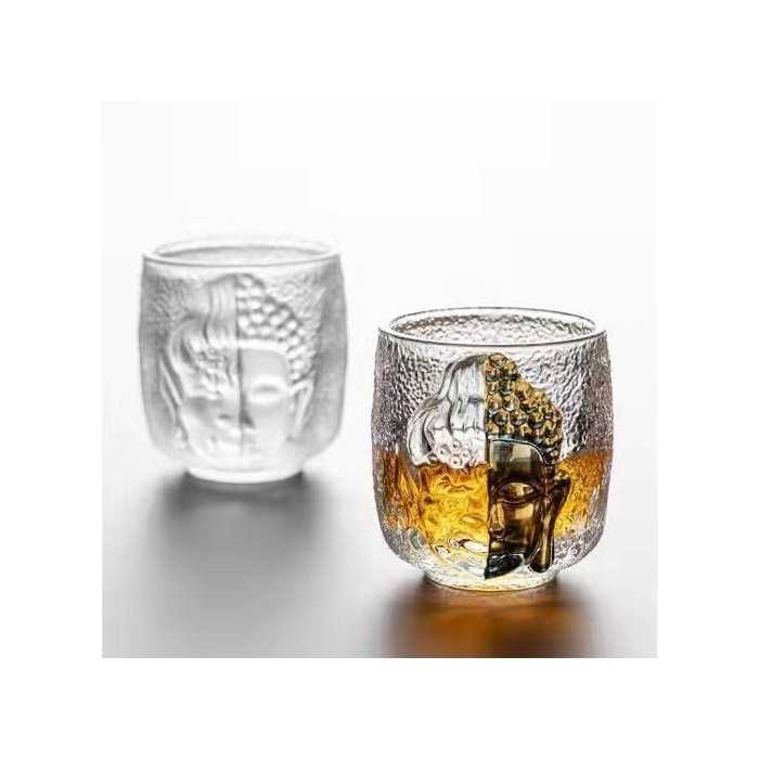 Zen-Inspired “One Thought” Glass Tea Cup 100ml