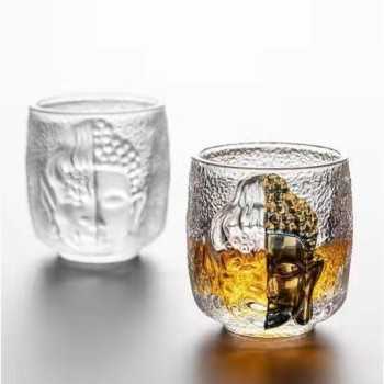 Zen-Inspired “One Thought” Glass Tea Cup 100ml
