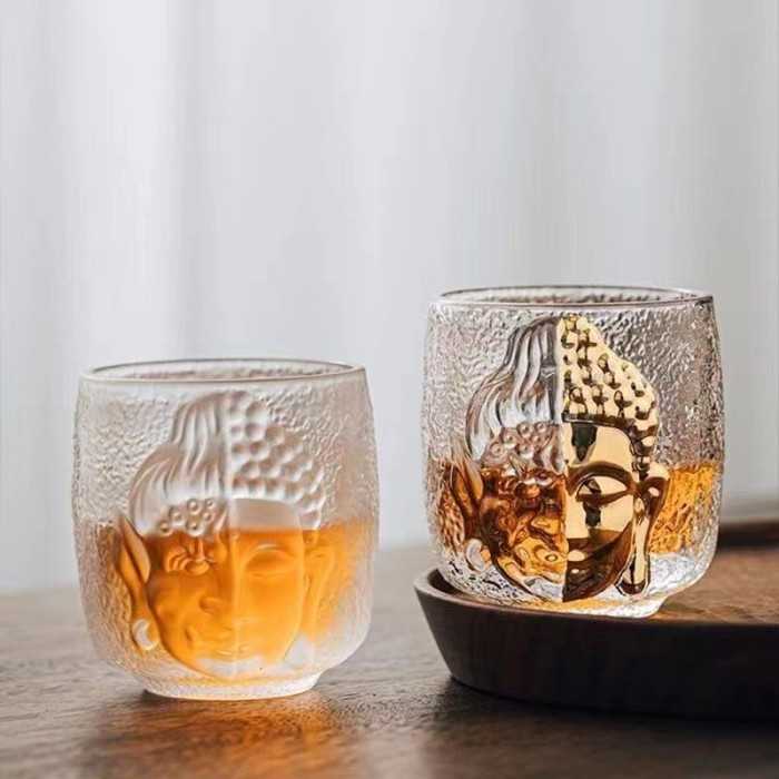 Zen-Inspired “One Thought” Glass Tea Cup 100ml