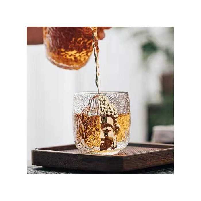 Zen-Inspired “One Thought” Glass Tea Cup 100ml