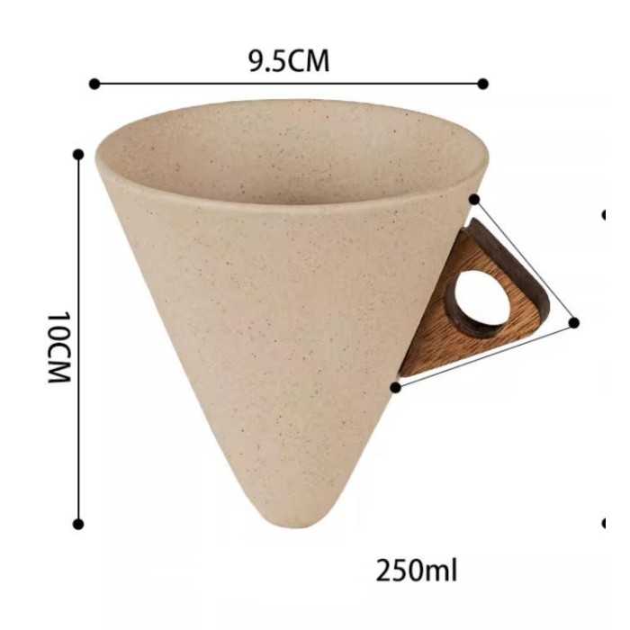 New Chinese–Style Handmade Funnel Coffee Cup 250ml