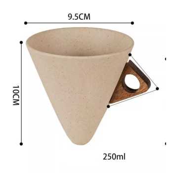 New Chinese–Style Handmade Funnel Coffee Cup 250ml