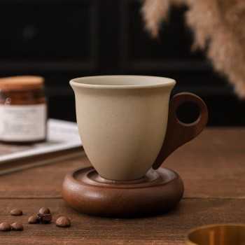 Vintage Chinese–Style Handmade Funnel Coffee Cup 250ml