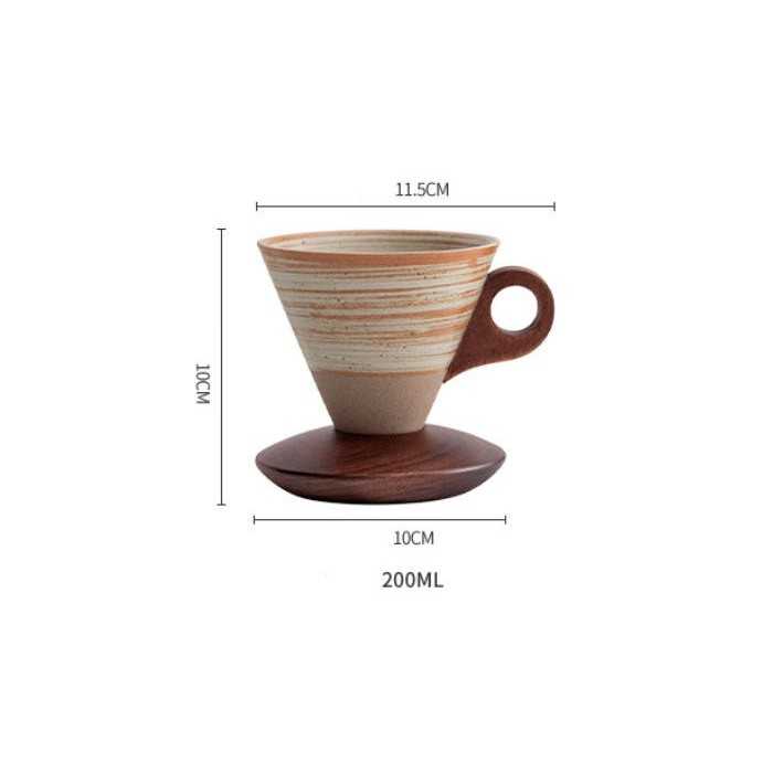 Designer New Chinese–Style Handmade Funnel Coffee Cup 200ml