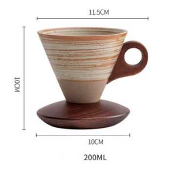 Designer New Chinese–Style Handmade Funnel Coffee Cup 200ml