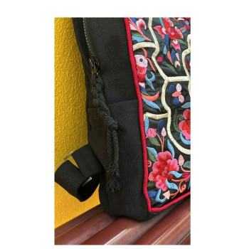 Peony - Handcrafted Vintage Ethnic Backpack Floral Embroidered Bag