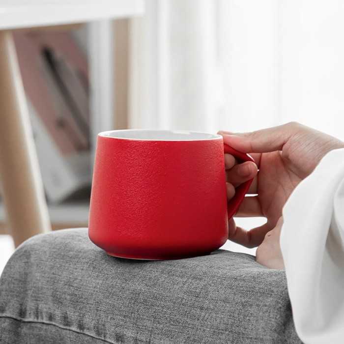 Simple Handmade Mug Ceramic Coffee Cup 420ml with FU Gift Box